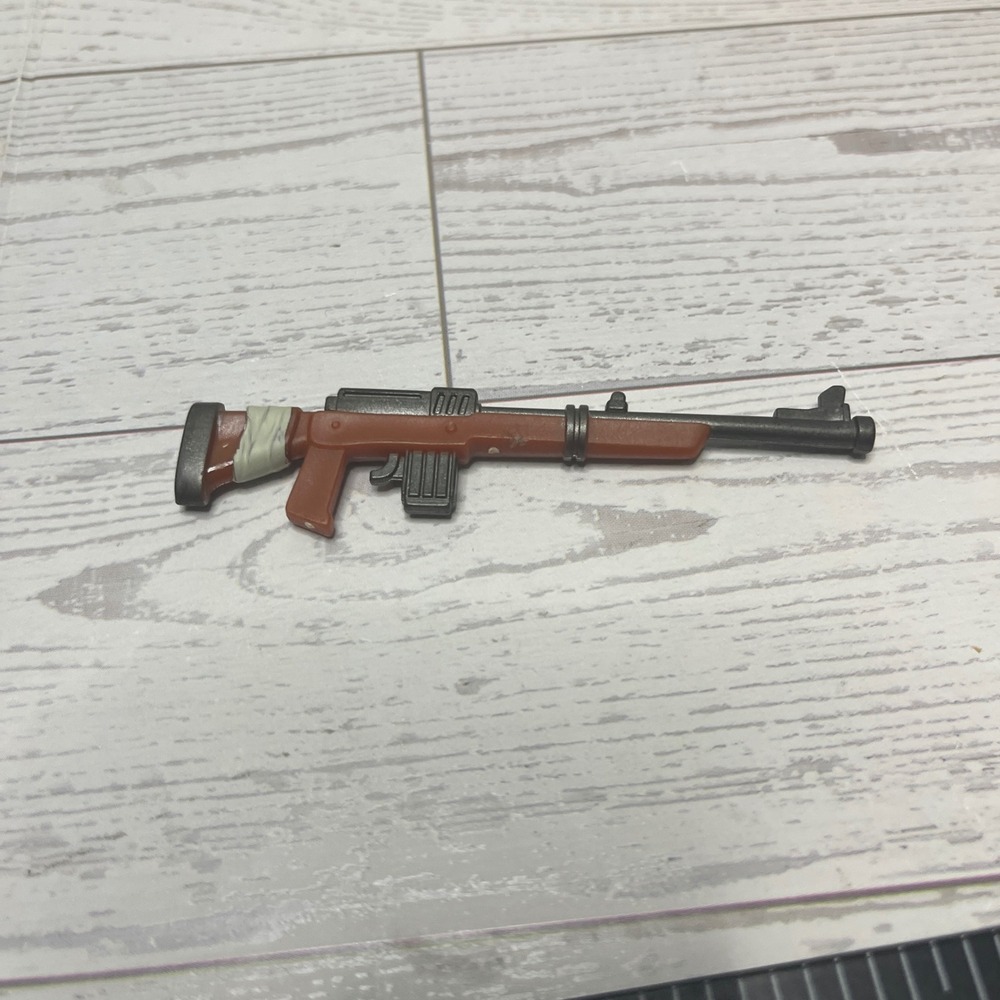 Fortnite Hunting Rifle Action Figure Accessory Brown Silver 3.5 Inch - Picture 2 of 4